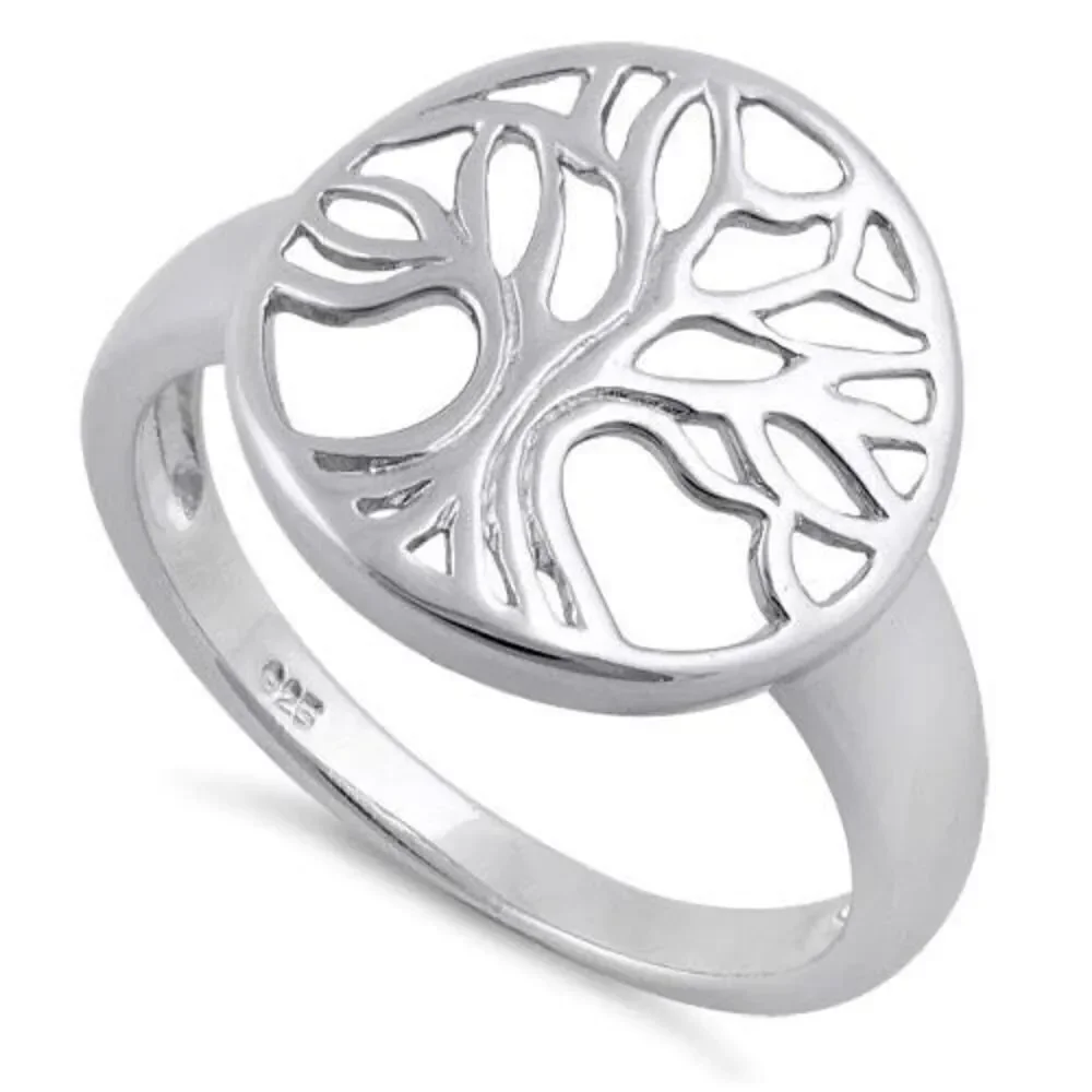 Tree of Life Sterling Silver Ring Casual Jewelry New